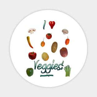 I Heart Veggies! Magnet